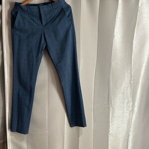 Banana Republic Blue Checkered Trousers